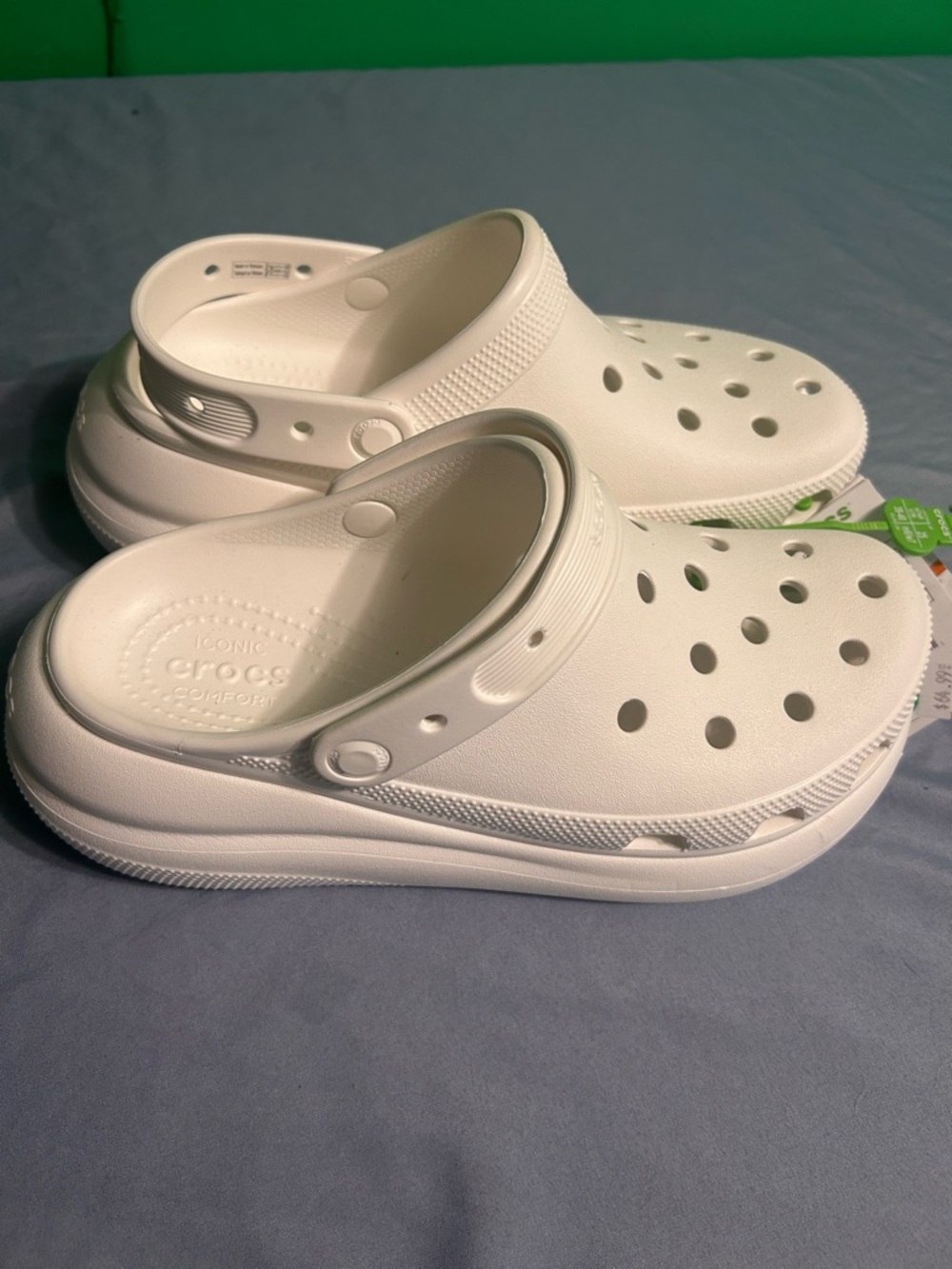 CROCS Classic wedge Clog Sandals in White new with tags